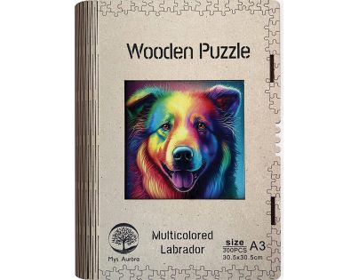 Epee Wooden puzzle Multicolored Labrador 300 dílků
