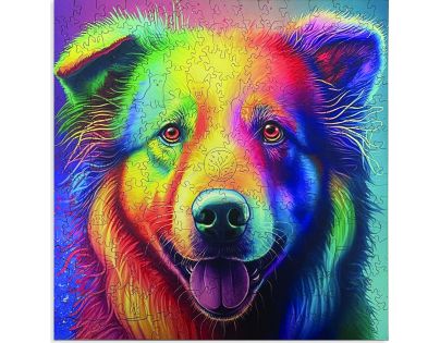 Epee Wooden puzzle Multicolored Labrador A4