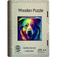 Epee Wooden puzzle Multicolored Labrador A4 2