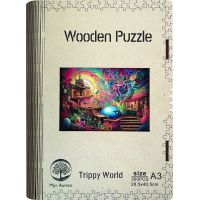 Epee Wooden puzzle Trippy World A3 2