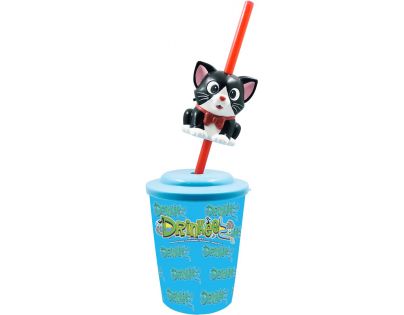 EPline Drinkeez Brčko se zvukem kočička černá - Poškozený obal