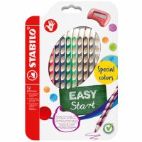 Ergonomické pastelky pro praváky - STABILO EASYcolors sada 12 ks s ořezávátkem