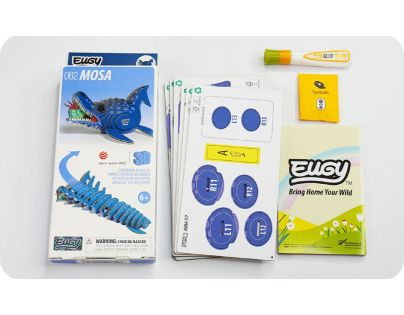 EUGY Mosasaurus 3D kartonová skládačka