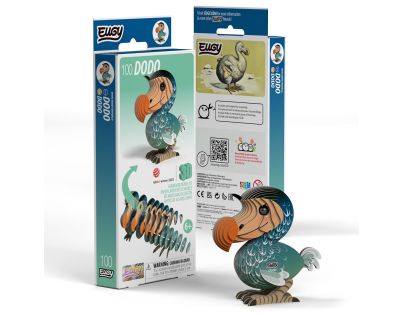 EUGY Pták Dodo 3D kartonová skládačka