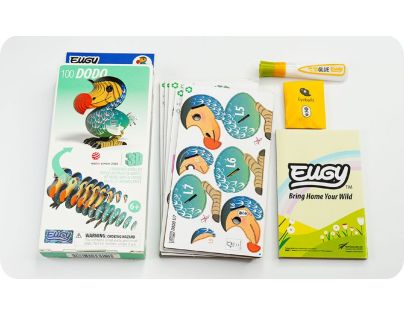 EUGY Pták Dodo 3D kartonová skládačka