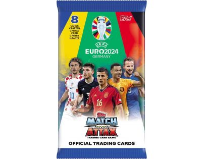 Euro 2024 Match Attax Packet - balíček karet 8 ks