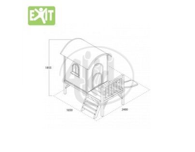 EXIT Dřevěný domeček Loco 300