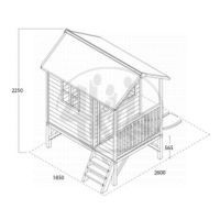 EXIT Dřevěný domeček Loft 300 2