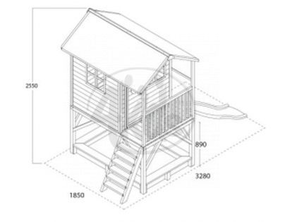 EXIT Dřevěný domeček Loft 500