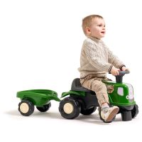 Falk Odstrkovadlo - traktor Birdy farm s přívěsem zelený 2