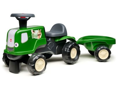Falk Odstrkovadlo - traktor Birdy farm s přívěsem zelený
