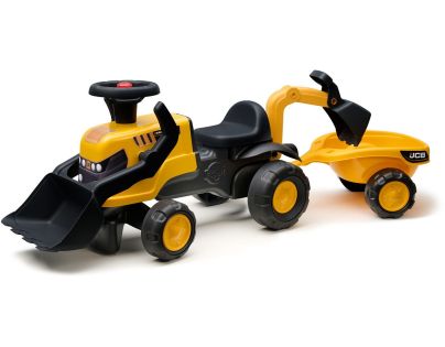 Falk Odstrkovadlo - traktor JCB s přívěsem a přední-zadní lžící