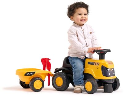 Falk Odstrkovadlo - traktor JCB s přívěsem a příslušenstvím