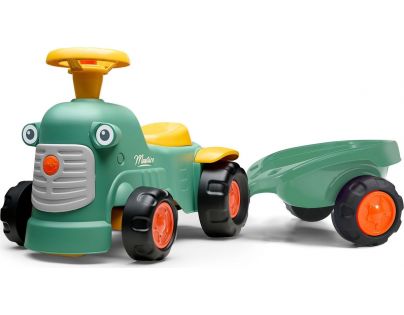 Falk Odstrkovadlo Traktor Maurice zelený s valníkem