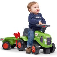 Falk Odstrkovadlo traktor Claas zelené s volantem a valníkem 2