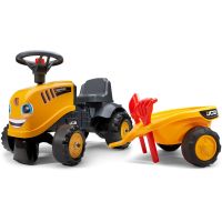 Falk Odstrkovadlo traktor JCB žluté s volantem a valníkem - Poškozený obal