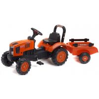 Falk Traktor Kubota M7171 s valníkem oranžový