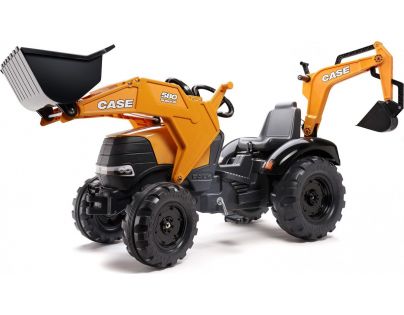 Falk Traktor šlapací Case s přední i zadní lžící