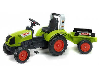 Falk Traktor šlapací Claas Arion 430 s valníkem zelený