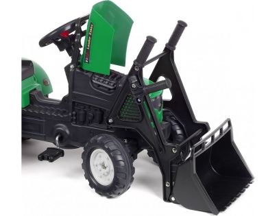 Falk Traktor zelený Falk Lander Z160X s valníkem a přední lžící