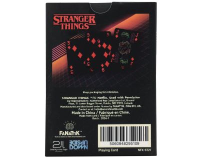 Fanatik Stranger Things Hrací karty