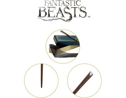 Noble Collection Fantastická zvířata hůlka Ollivanders edition Mlok Scamander