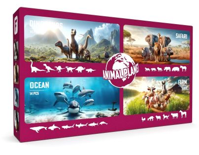 Faunica Planeta zvířat figurky – sada 4 světů