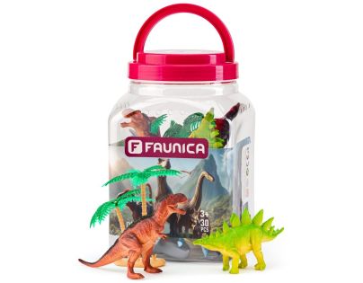 Faunica Zvířátka figurky sada v MEGA tubě - Dinosauři