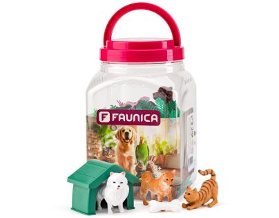 Faunica Zvířátka figurky sada v MEGA tubě - Mazlíčci