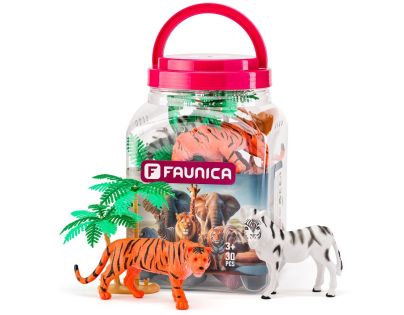 Faunica Zvířátka figurky sada v MEGA tubě - Safari