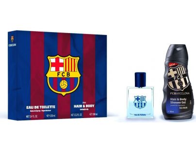 EP Line kosmetika FC Barcelona dárková sada EDT 100 ml Sprchový gel 300 ml