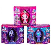 Figurka galaktického jednorožce Crystalverse sv. fialová 2