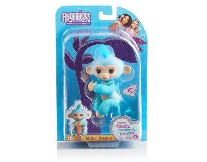 Fingerlings Opička třpytivá Amelia světle modrá