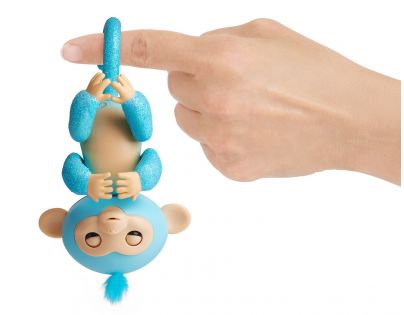 Fingerlings Opička třpytivá Amelia světle modrá