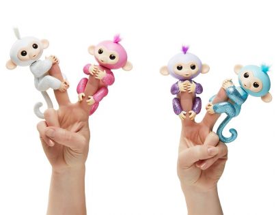 Fingerlings Opička třpytivá Amelia světle modrá