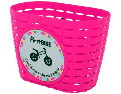First Bike Košík na řídítka růžový