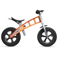 First Bike Odrážedlo Cross orange s brzdou 4