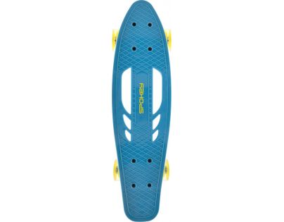 Fish Pennyboard se svíticími LED kolečky, modrý