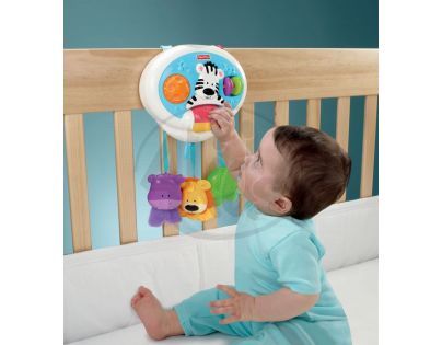Fisher Price V4436 - Aktivní kolotoč se zvířátky 2 v 1