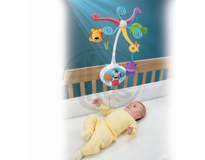 Fisher Price V4436 - Aktivní kolotoč se zvířátky 2 v 1
