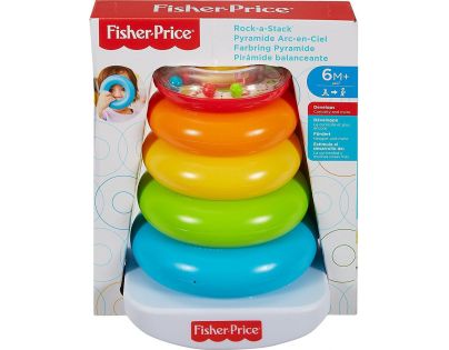 Fisher Price Barevné kroužky na tyči 21 cm