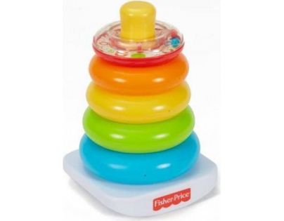 Fisher Price Barevné kroužky na tyči 21 cm