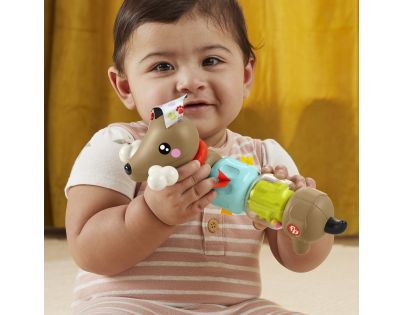 Fisher Price Chrastící a klapající jezevčík