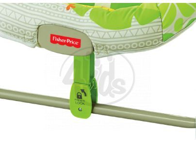 Fisher Price Baby Gear houpačka a sedátko v jednom rainforest (Fisher Price BGM57)