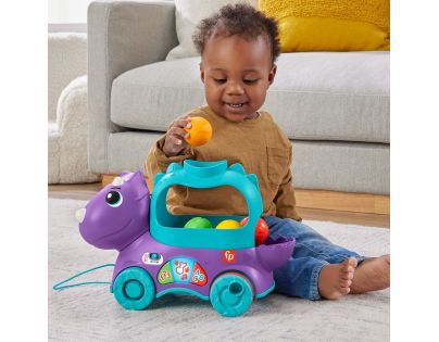 Fisher Price Hrající Dino s vyskakujícími míčky