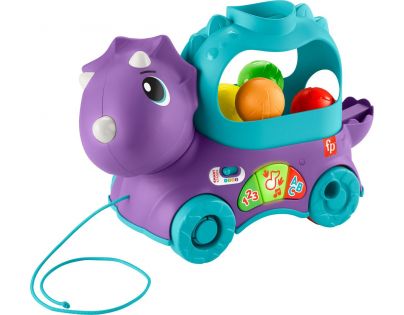 Fisher Price Hrající Dino s vyskakujícími míčky