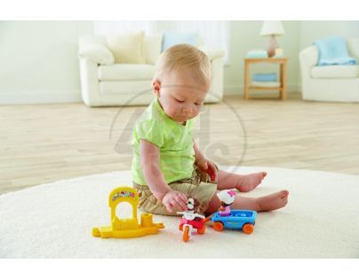 Fisher Price Y8203 - Little People tříkolka s vozíkem