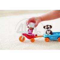 Fisher Price Y8203 - Little People tříkolka s vozíkem 3