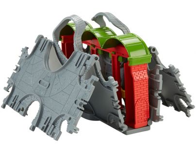Fisher Price Mašinka Tomáš Take-n-Play Přenosná herní sada koleje - Knapford Station Tile Tracks