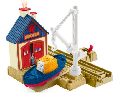 Fisher Price Mašinka Tomáš TrackMaster Trať se záchrannou stanici - Captain At The Rescue Centre